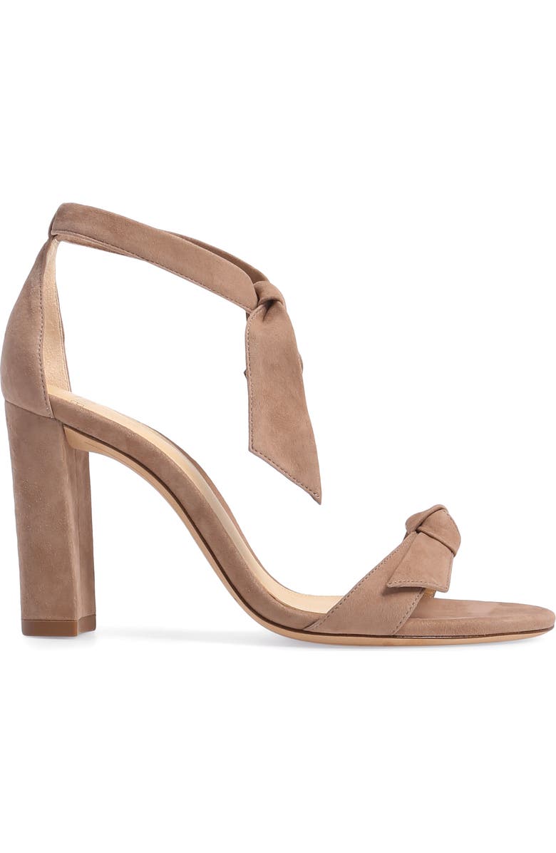 Alexandre Birman Clarita Knotted Sandal, Alternate, color, Cameo Suede