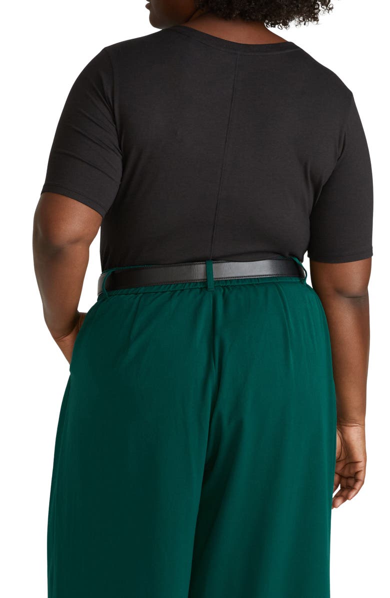 Universal Standard Stripe Cotton Jersey T-Shirt, Alternate, color, 