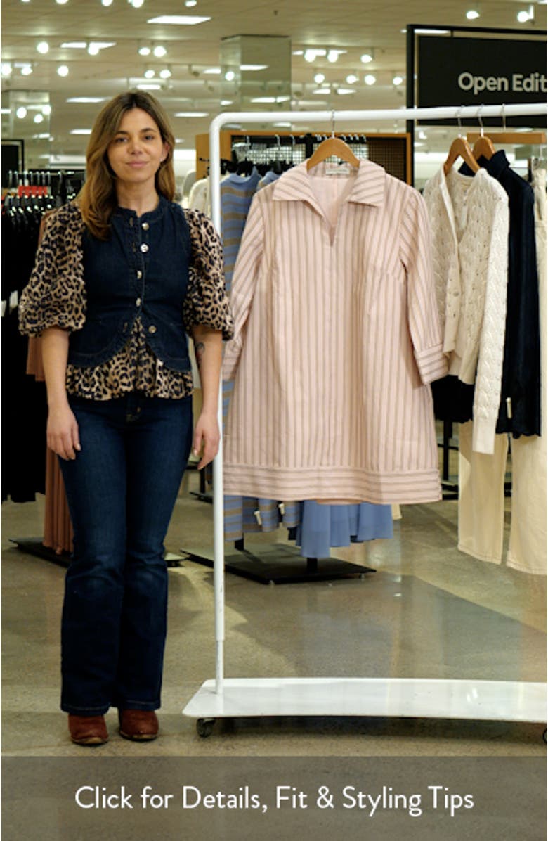 Stripe Collar Minidress, sales video thumbnail