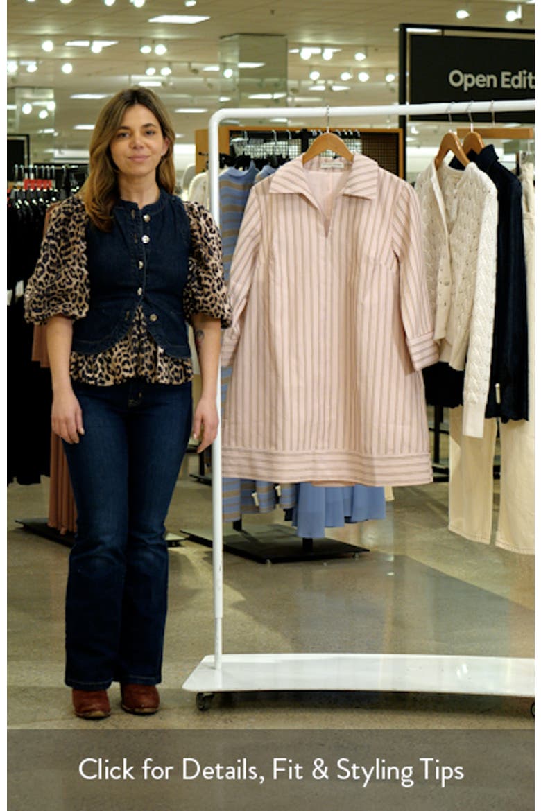 Stripe Collar Minidress video