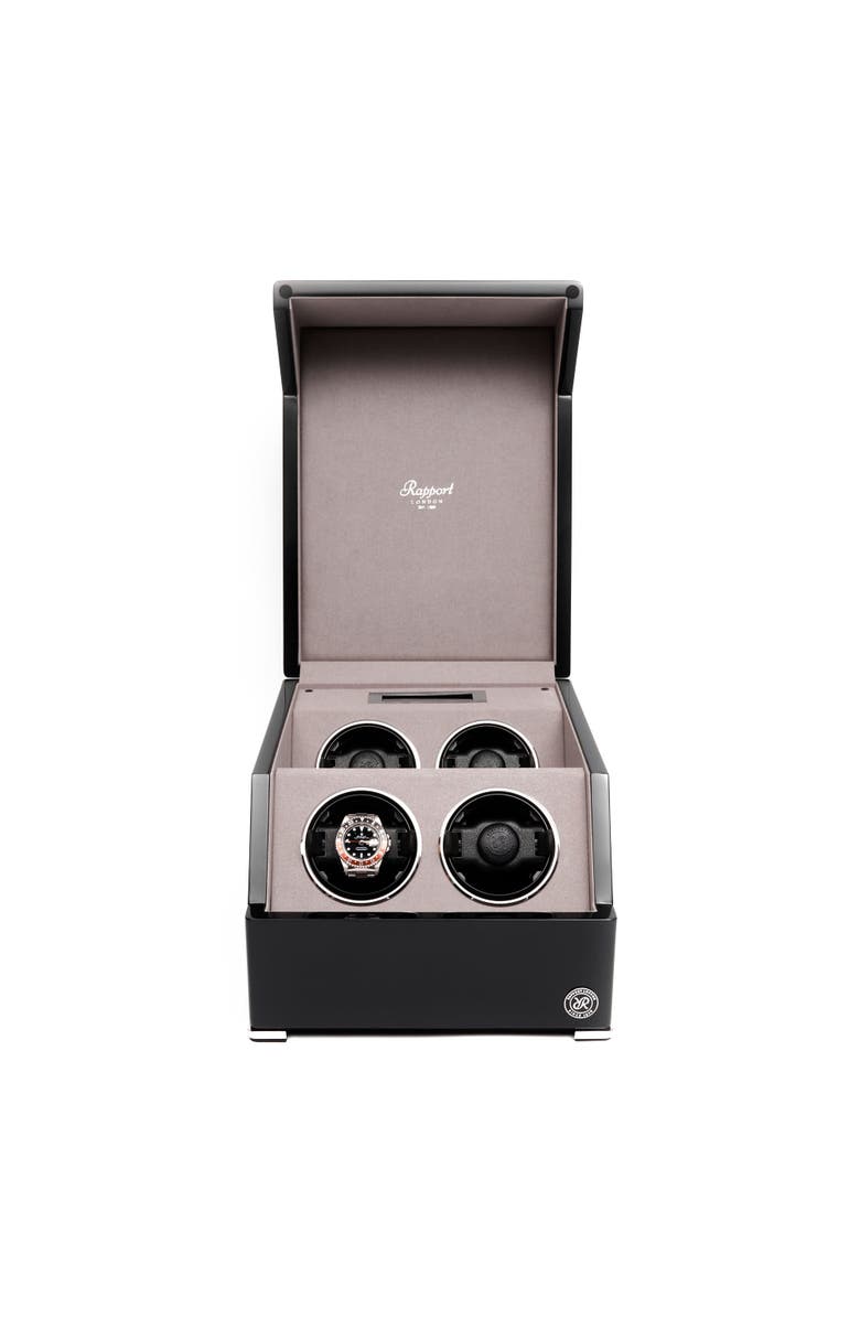 Rapport London PERPETUA QUAD WATCH WINDER, Main, color, Ebony