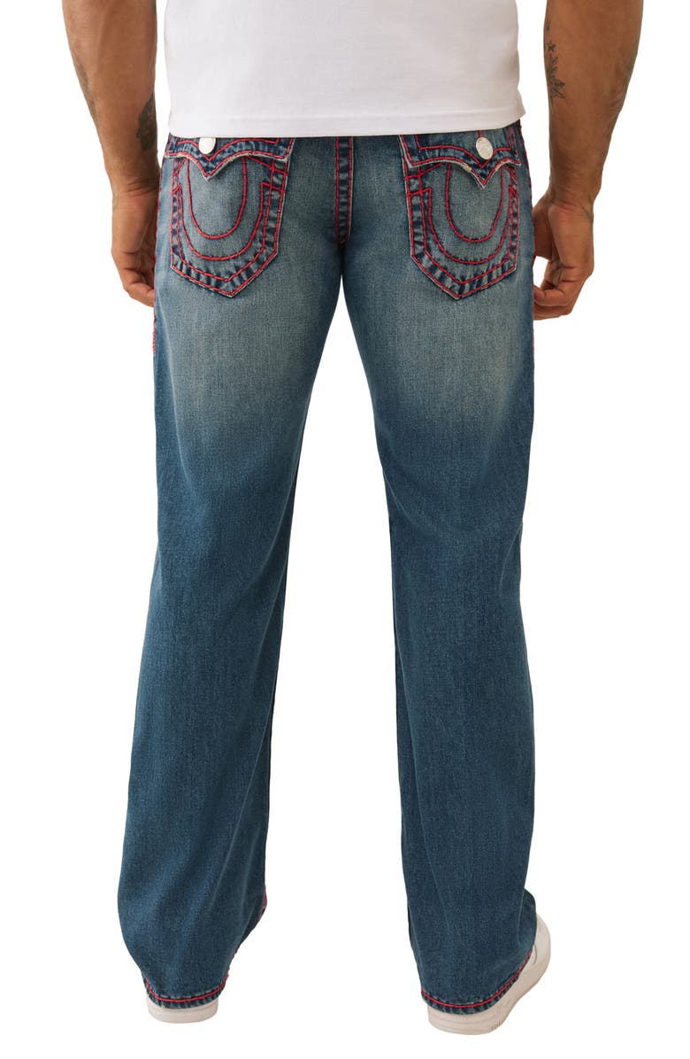 True Religion Billy Super T Flap Relaxed Bootcut Jeans, Alternate, color, Ericcson Dark Wash