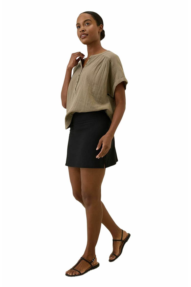 On the Go-To Pocket Skort Made with Organic Cotton, Alternate, color, Black
