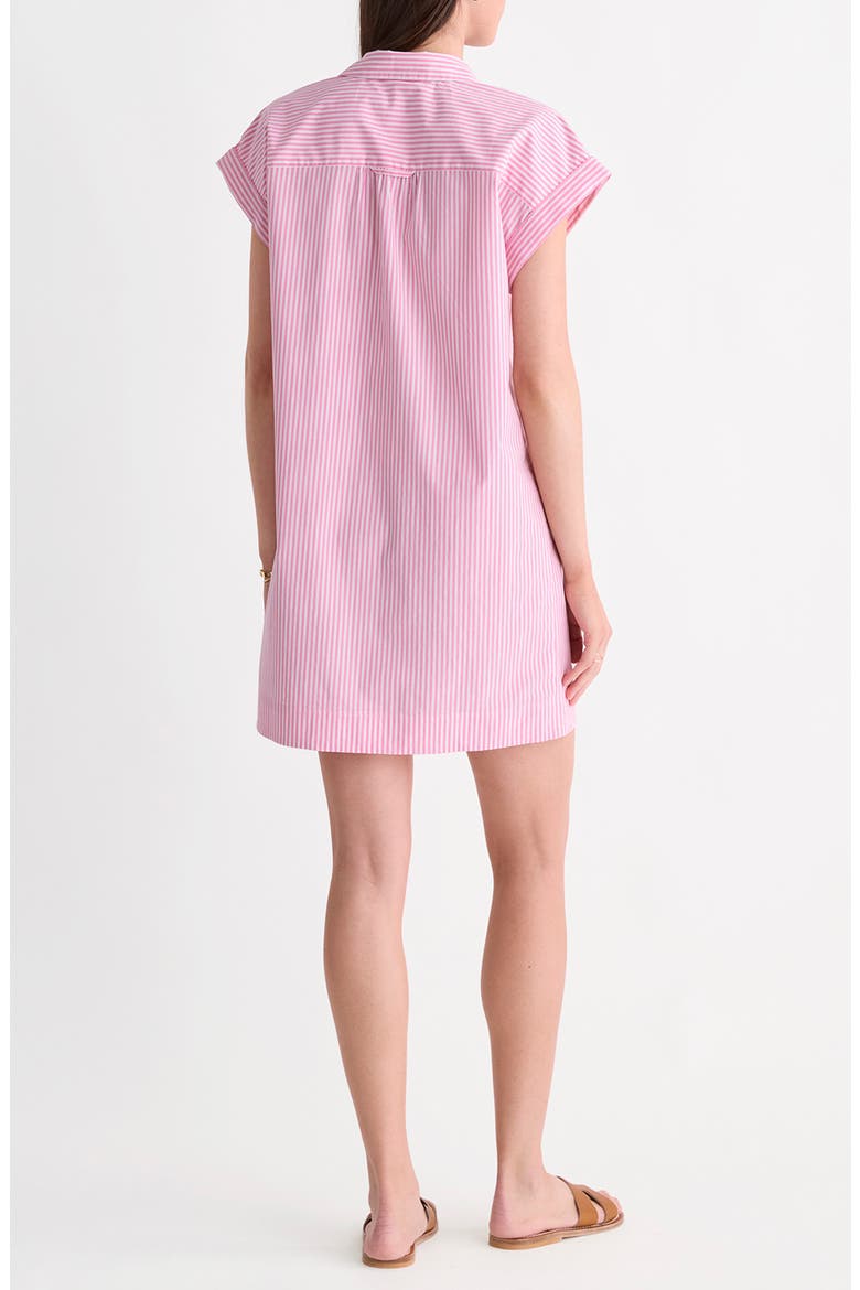 Margo Stripe Stretch Cotton Poplin Shirtdress, Alternate, color, STRIPE BAHAMA BREEZE