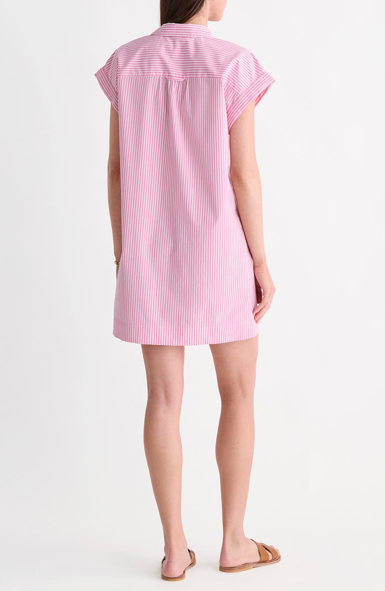 vineyard vines Margo Stripe Stretch Cotton Poplin Shirtdress, Alternate, color, Stripe Bahama Breeze