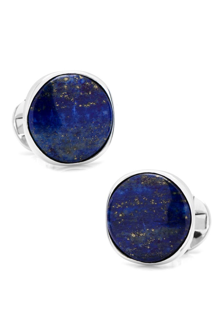 Lapis Lazuli Cuff Links, Main, color, BLUE