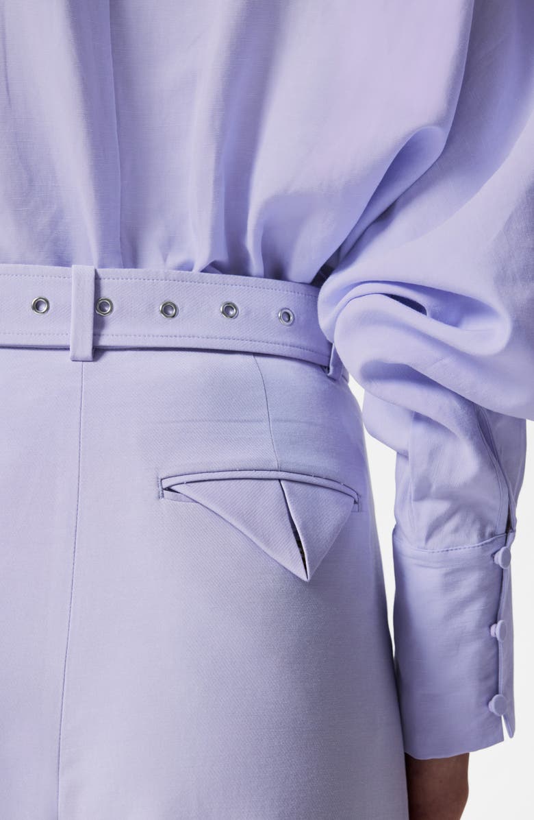 & Other Stories Belted Pants, Alternate, color, Lilac Purple Dusty