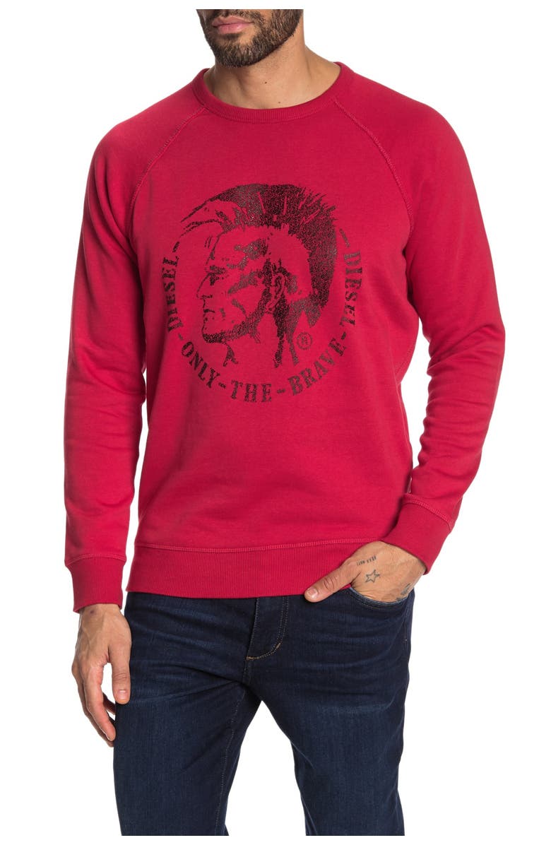 DIESEL<sup>®</sup> Raglan Sleeve Sweatshirt, Main, color,