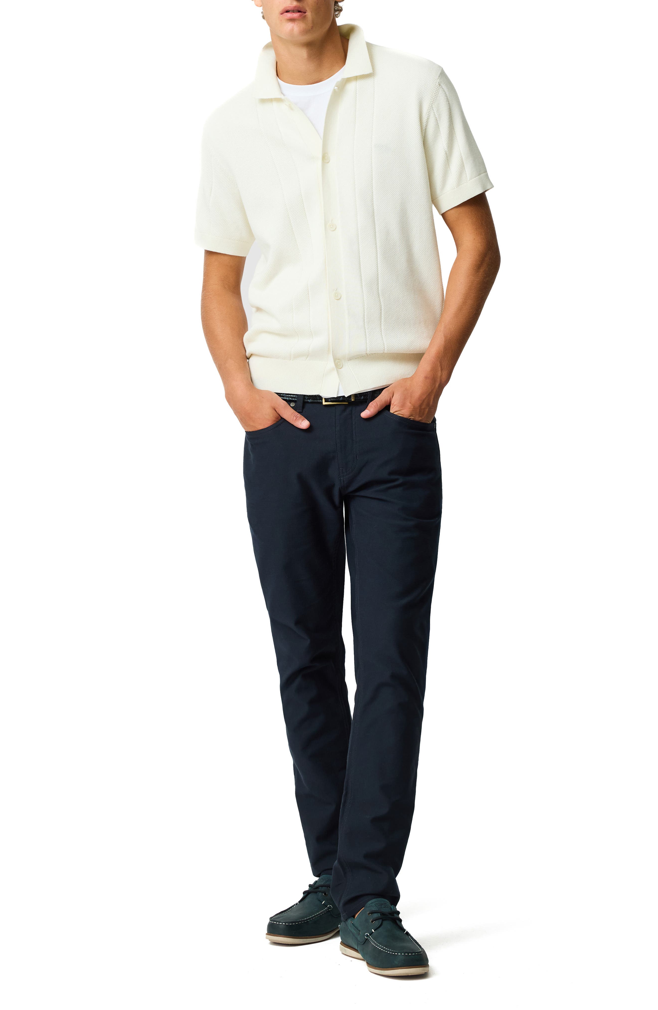 Rodd & Gunn Cobb River Short Sleeve Knit Button-Up Shirt — фото 6