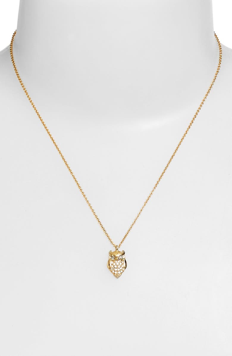Kate Spade New York kate spade new york owl pendant necklace, Alternate, color,