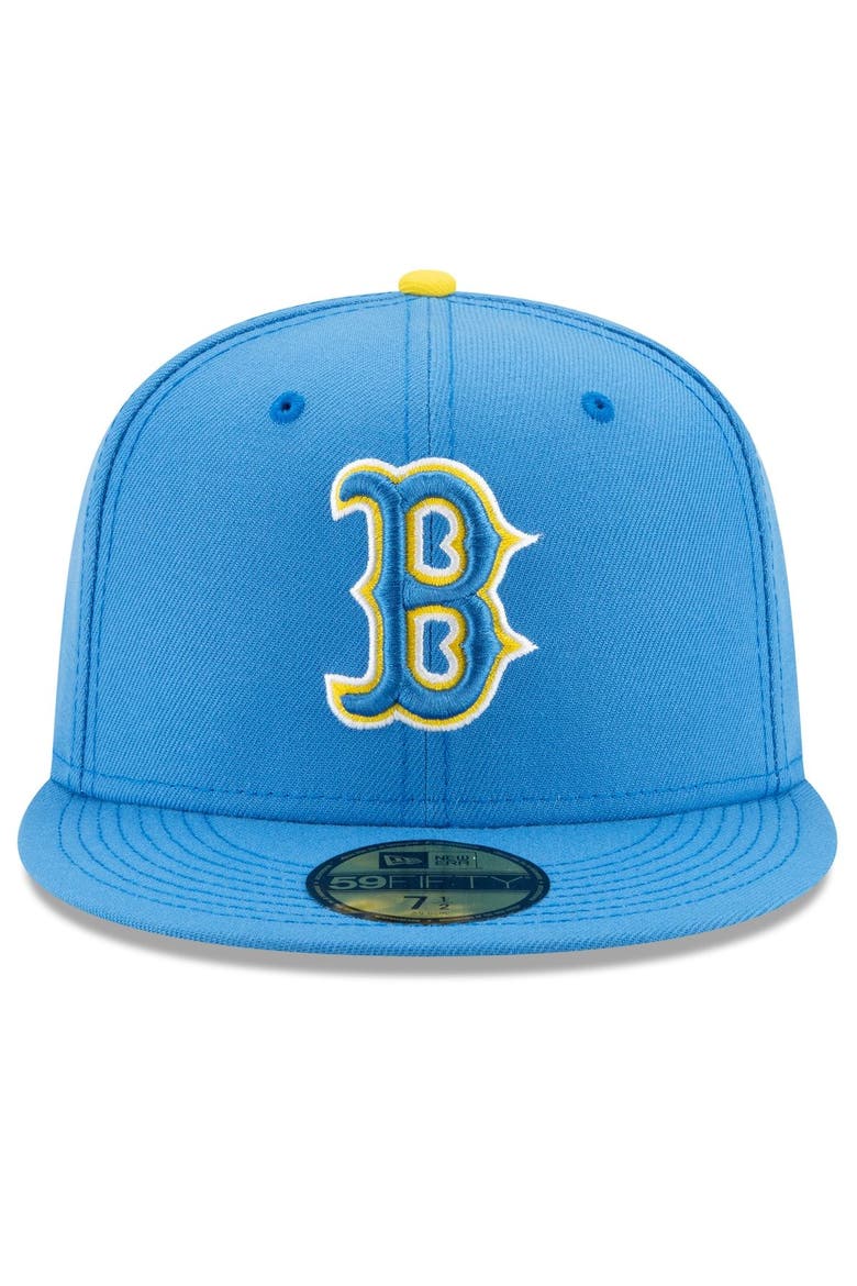 Men's New Era Light Blue Boston Red Sox 2021 City Connect 59FIFTY Fitted Hat, Alternate, color, Light Blue