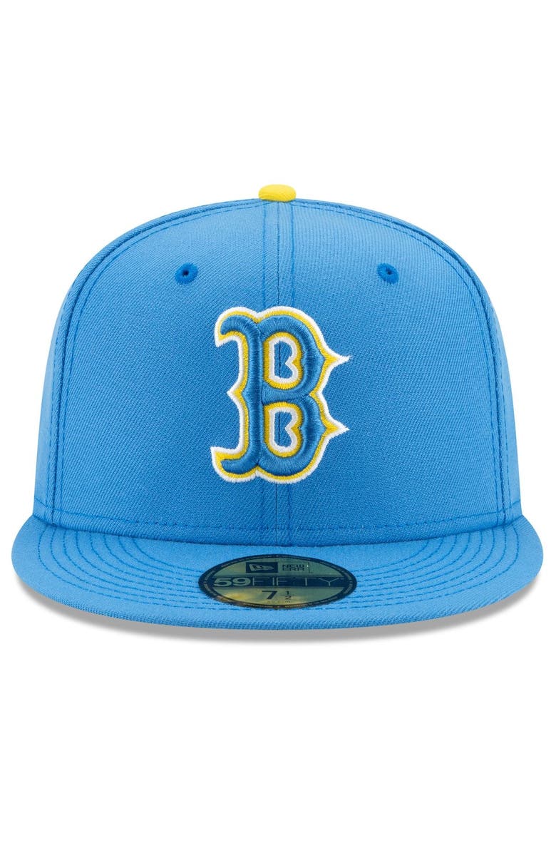 New Era Men's New Era Light Blue Boston Red Sox 2021 City Connect 59FIFTY Fitted Hat, Alternate, color, Light Blue