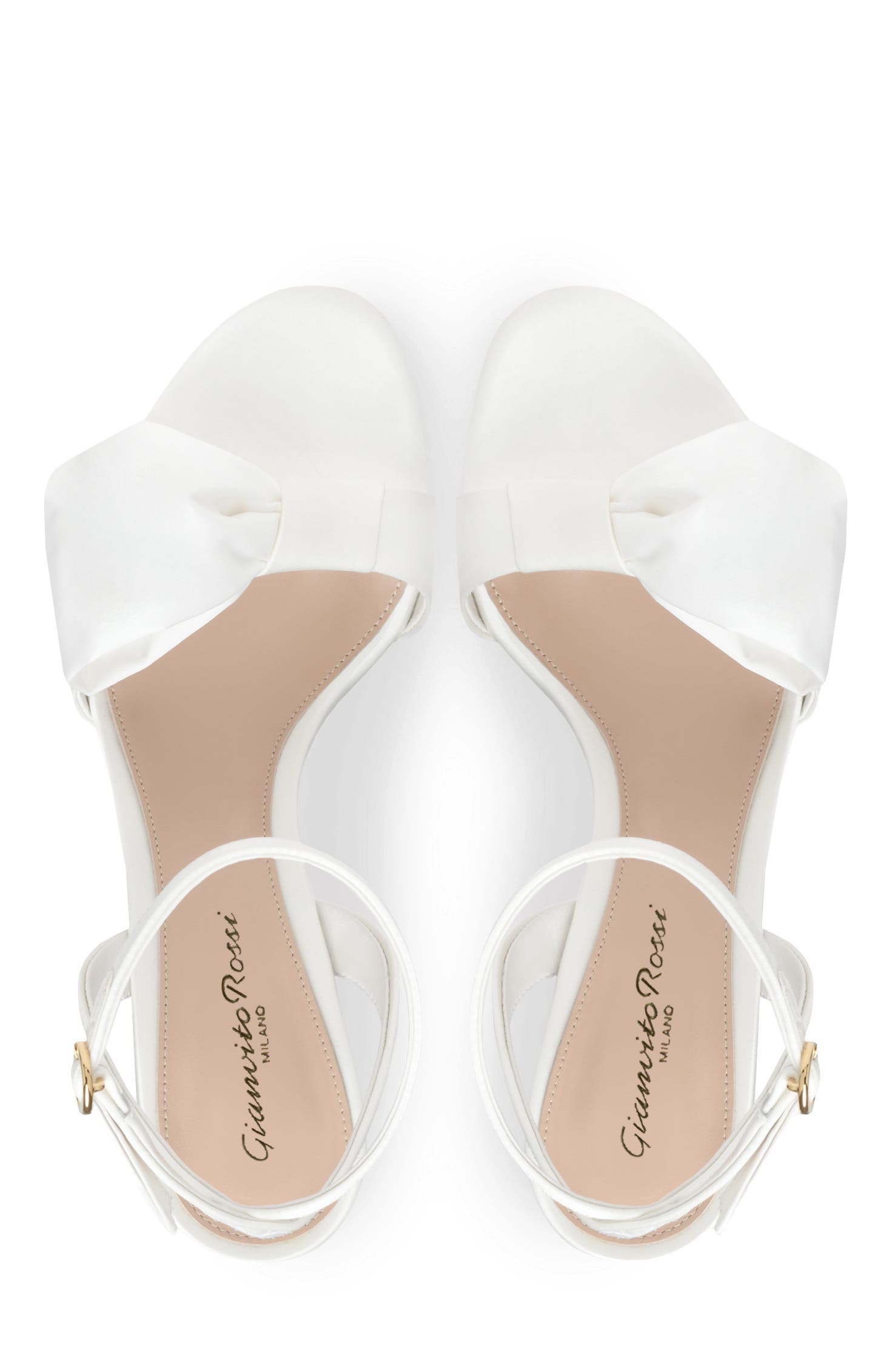 Gianvito Rossi Rosie Sandal, Alternate, color, White Fabric