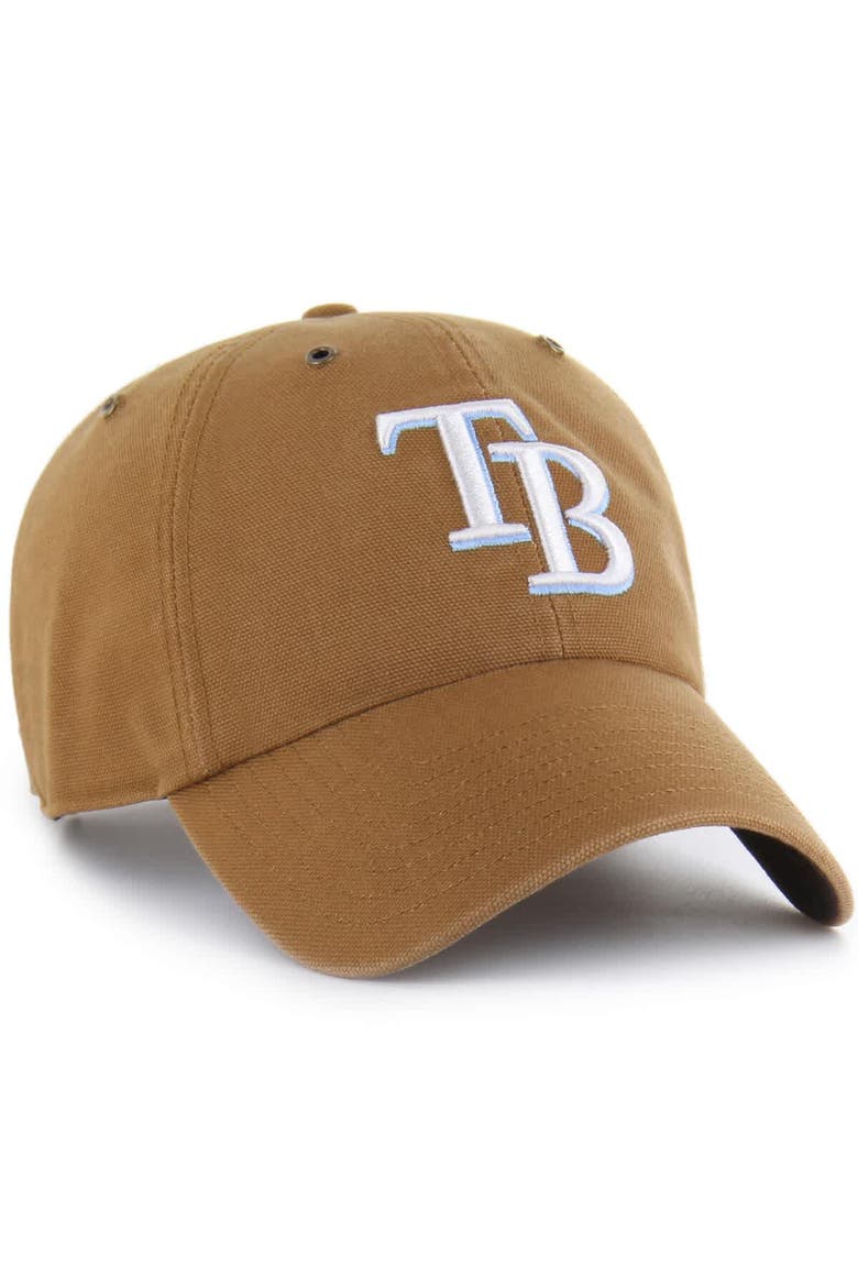 Men's Carhartt x '47  Brown Tampa Bay Rays Clean Up Adjustable Hat, Alternate, color, Brown