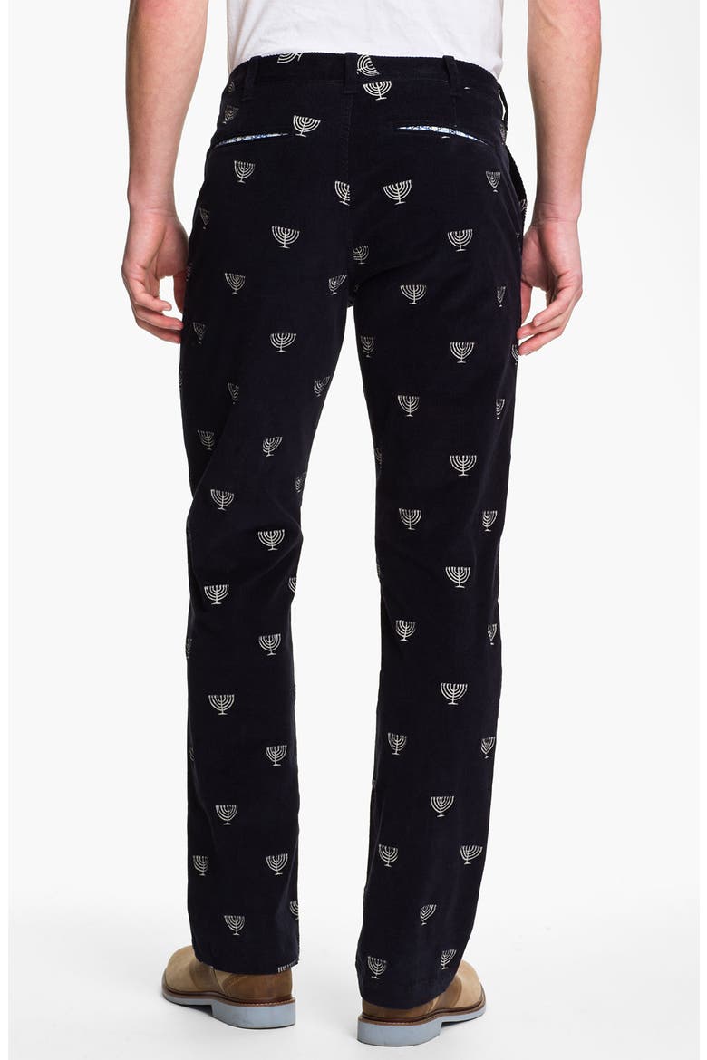 'Hanukkah' Corduroy Pants, Alternate, color, NAVY