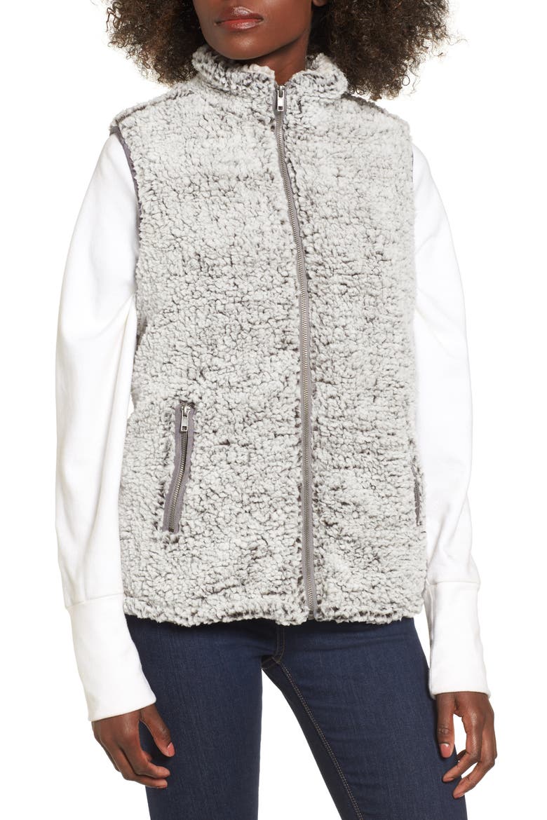 Arctic Fleece Vest, Alternate, color, CHARCOAL