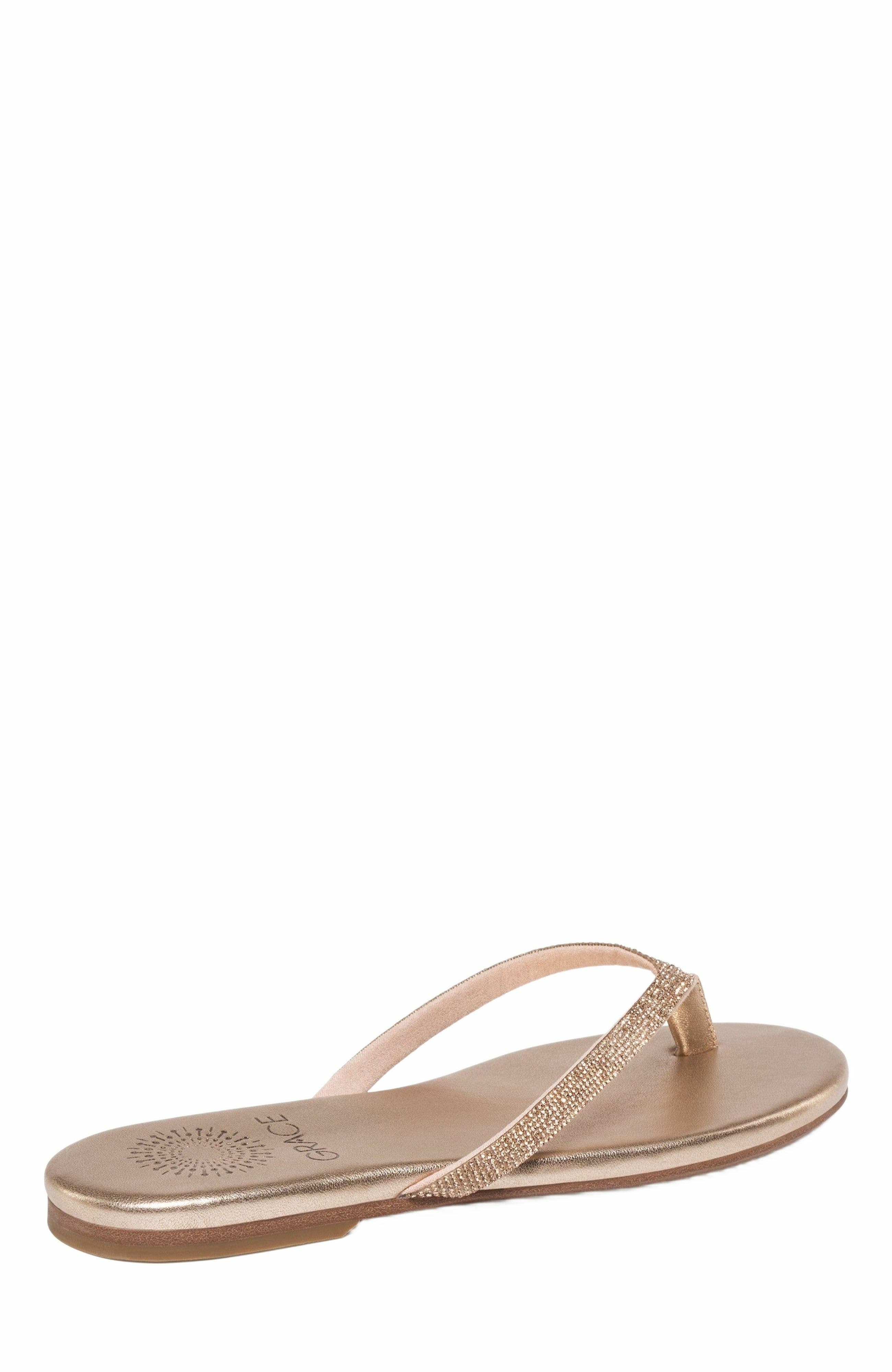 Sunset Flip-Flop Sandal, Alternate, color, CHAMPAGNE