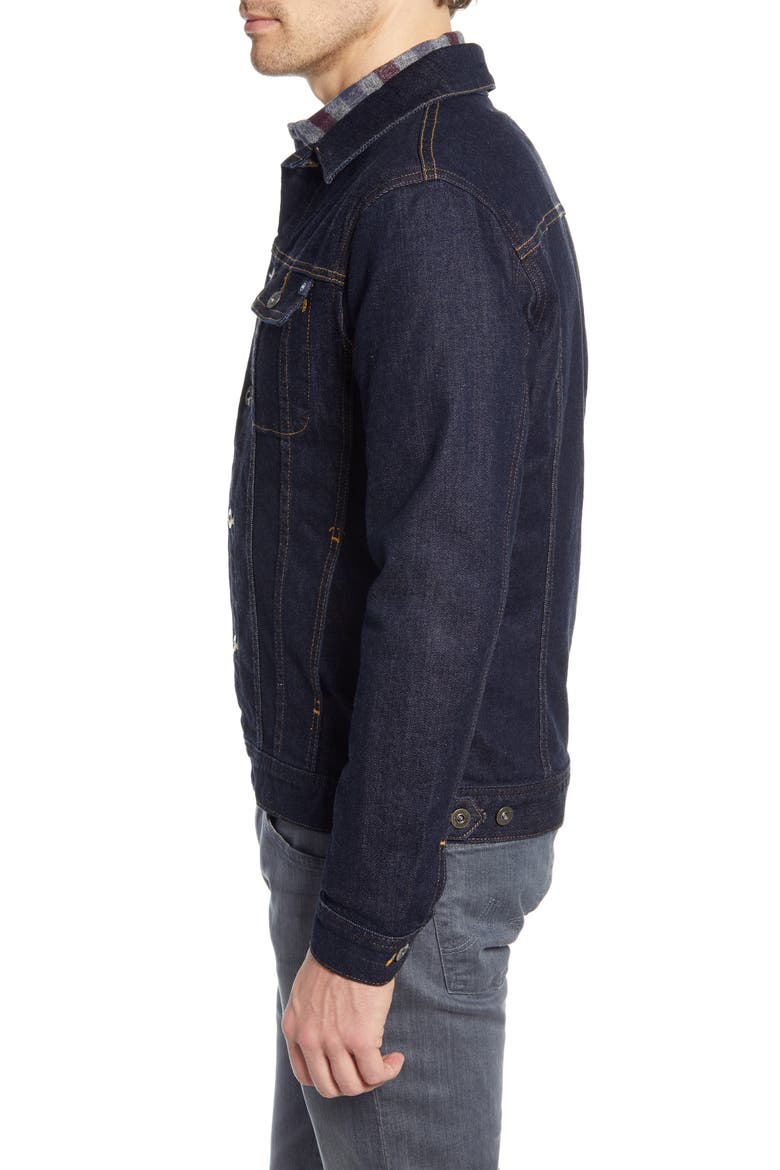 Dart Denim Jacket, Alternate, color, HIGHWAY