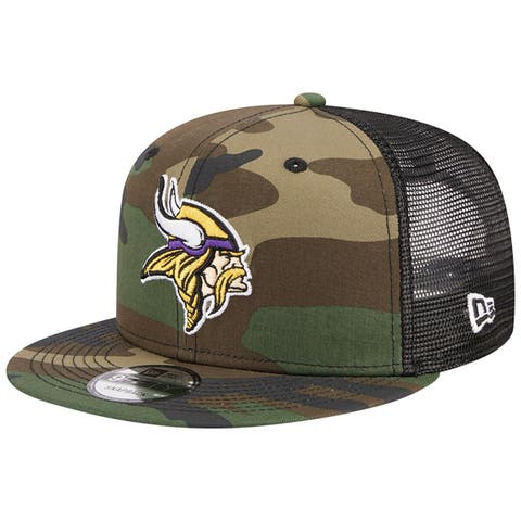 Men's New Era Camo Minnesota Vikings  Main Trucker 9FIFTY Snapback Hat