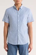 Original Penguin Stretch Linen Blend Short Sleeve Shirt