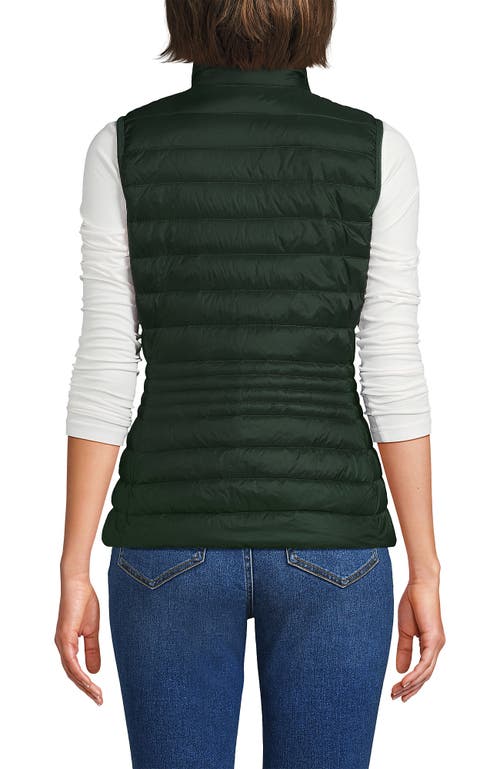 Lands' End Wanderweight Packable Ultralight Down Vest In Green