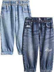 rag & bone rb Miramar Mini Assorted 2-Pack Cotton Terry Jogger Jeans