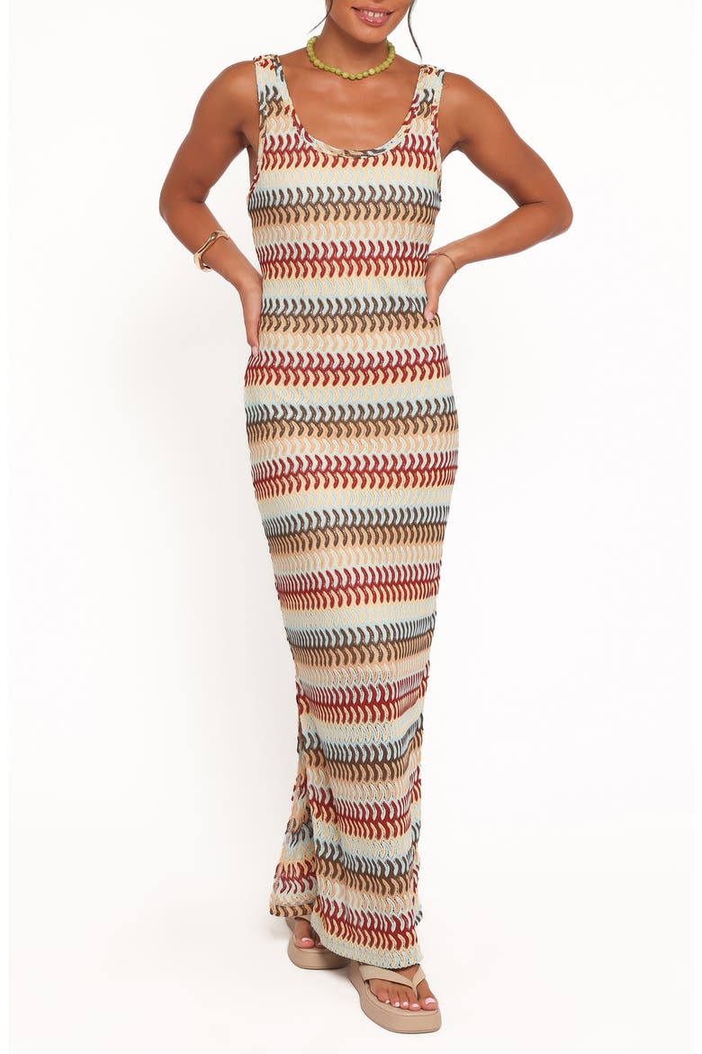 Sommer Crochet Stripe Maxi Dress, Main, color, MULTI STRIPE