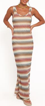 Petal & Pup Sommer Crochet Stripe Maxi Dress