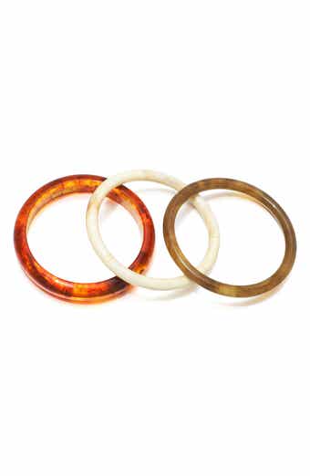 Adornia Set of 3 Resin Bangle Bracelets