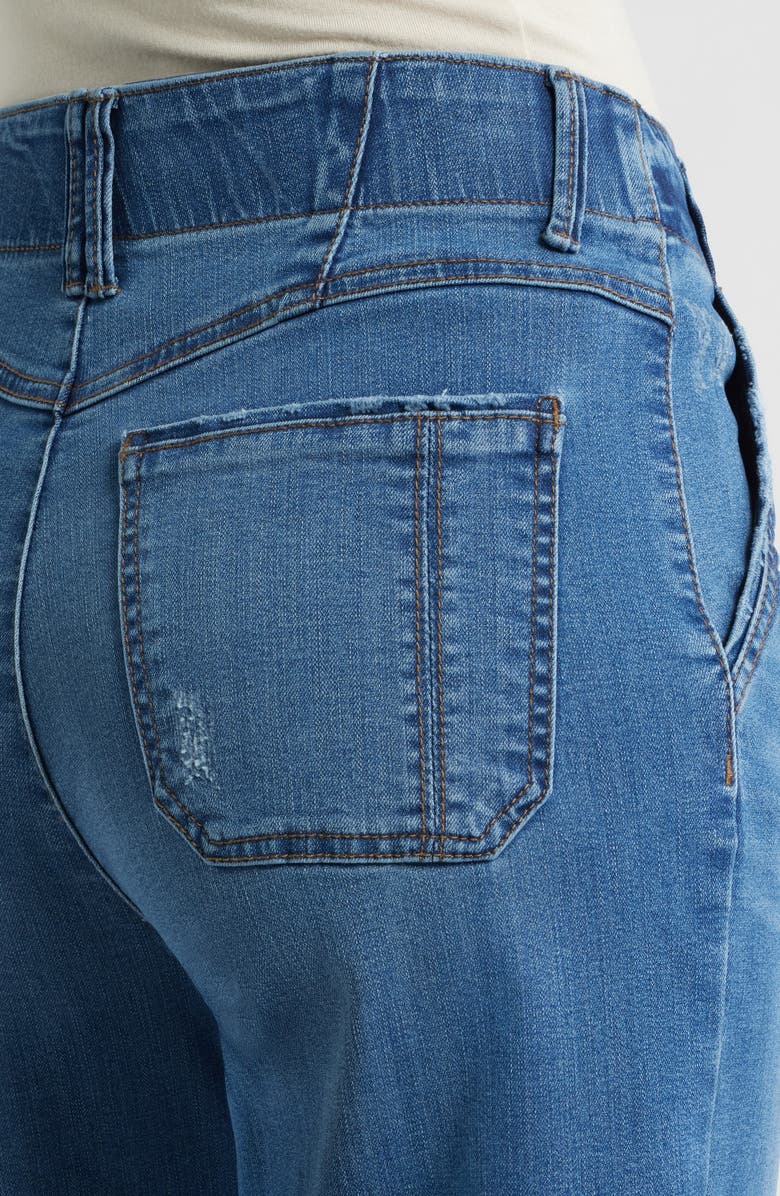 Wit & Wisdom Emma Skyrise Seamed Wide Leg Jeans, Alternate, color, Mid Blue Artisanal