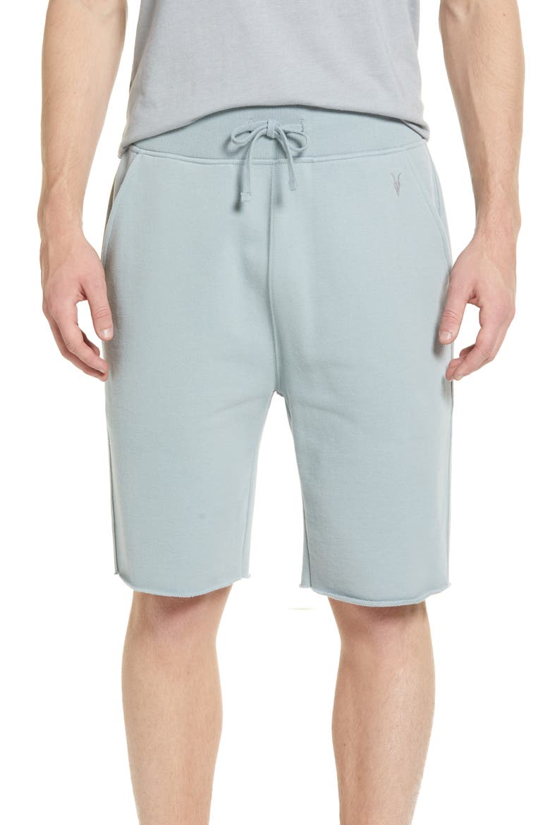 Raven Cotton Sweat Shorts, Main, color, VINTAGE GREEN