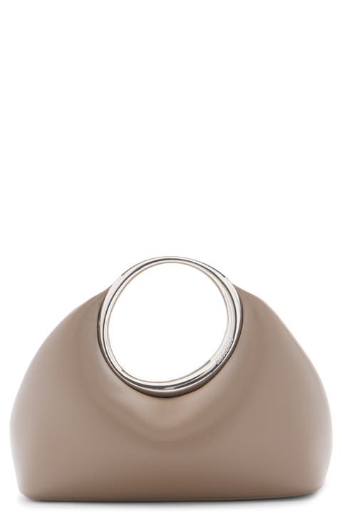 Le Petite Calino Leather Top Handle Bag