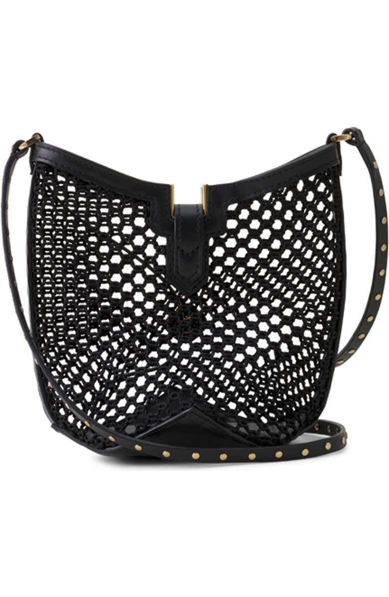 Lanvin Catch By Lanvin Small Bucket Bag In Mesh, Alternate, color, Black