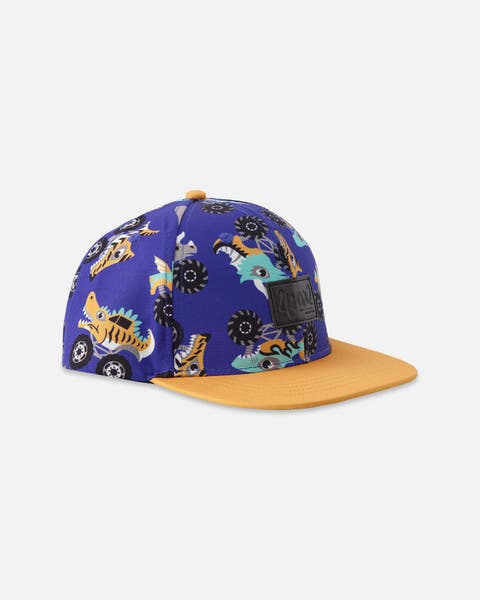 Flat Brim Truck Print Cap (Baby)