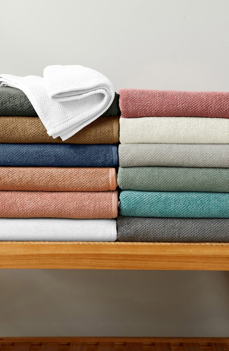 Woven & Weft 2-Pack Cotton Bath Towels, Alternate, color, Ivory