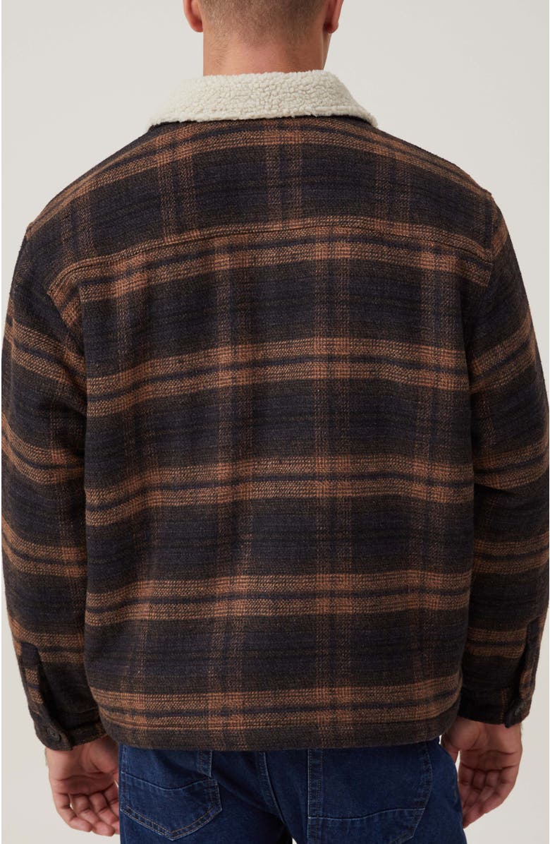 Cotton On Men's Teddy Lined Trucker, Alternate, color, 