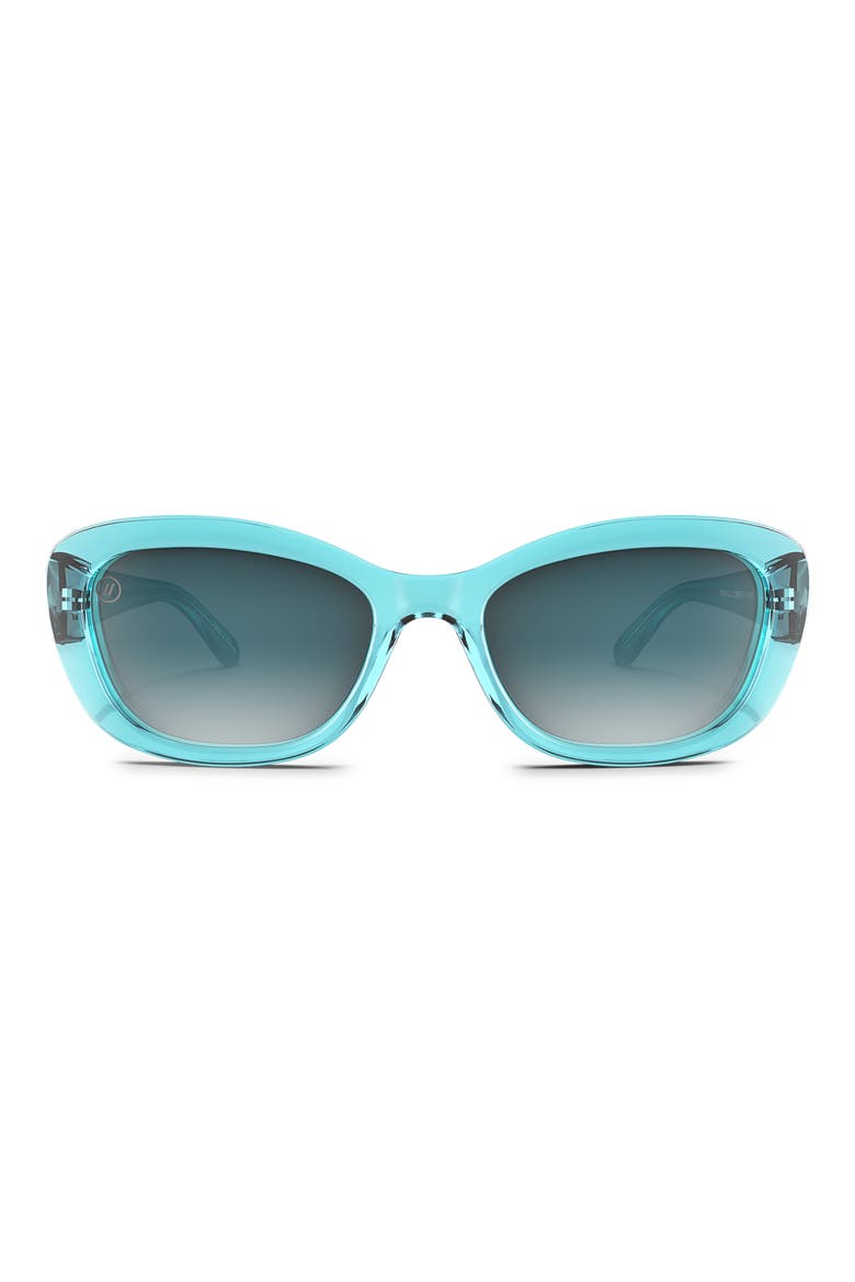 Olivia 54mm Polarized Cat Eye Sunglasses, Main, color, TROPICAL CURRENT
