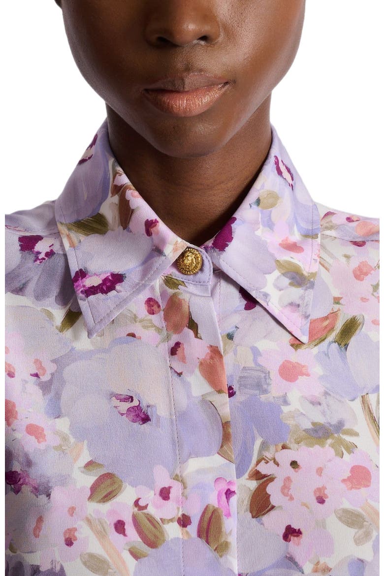 Printed cotton poplin shirt, Alternate, color, multicolor