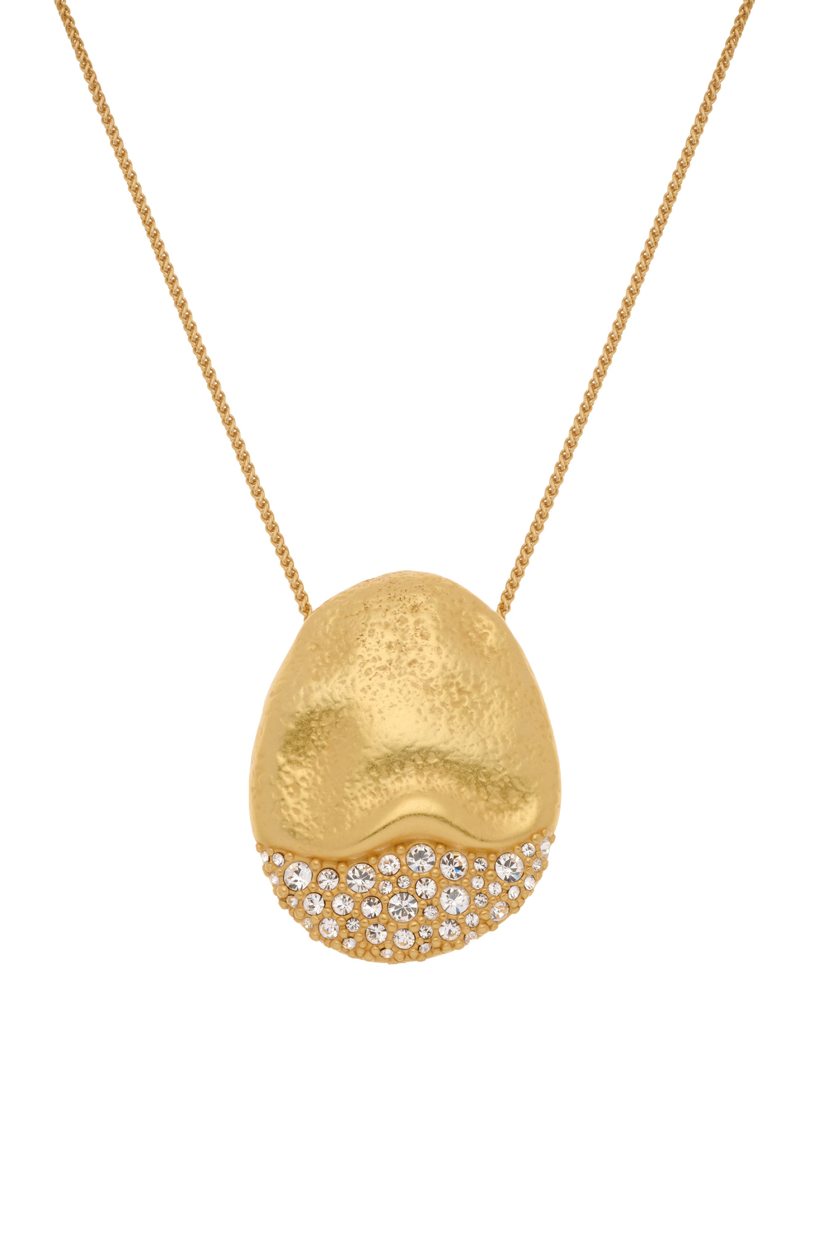 selected GOLD TONE CLEAR CRYSTAL