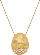Reiss Frida Crystal Frost Pendant Necklace