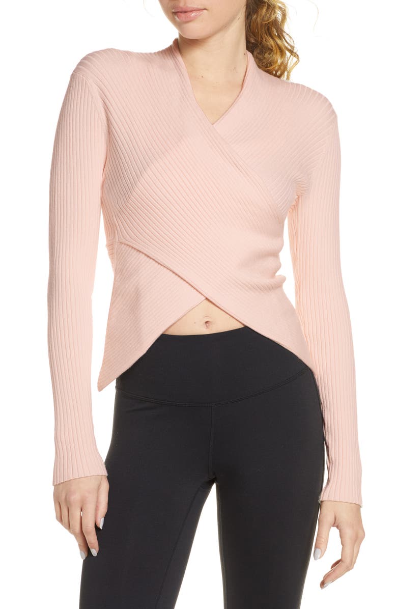 Live The Process V-Wrap Knit Top, Main, color, 