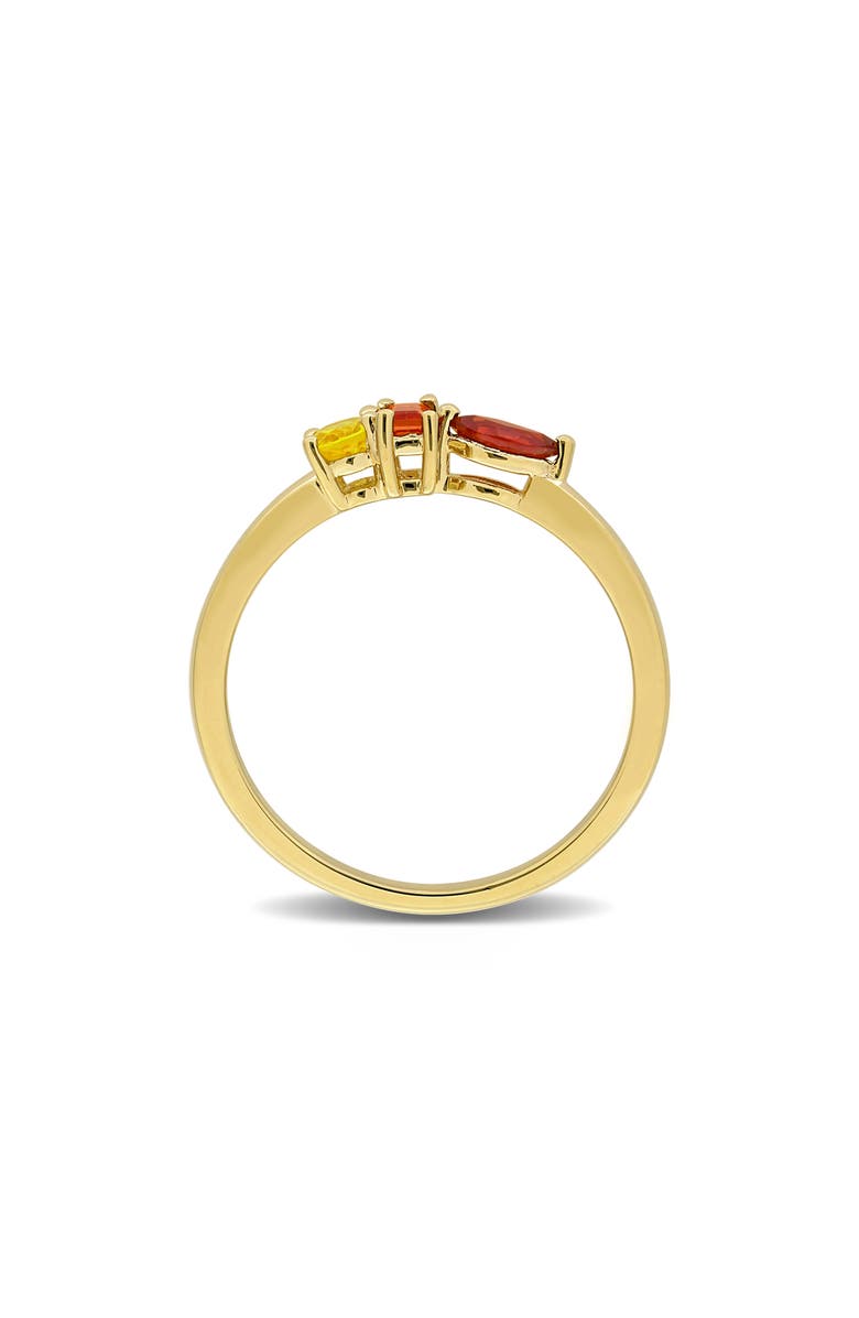DELMAR Multishape Orange & Yellow Sapphire Ring, Alternate, color, Yellow