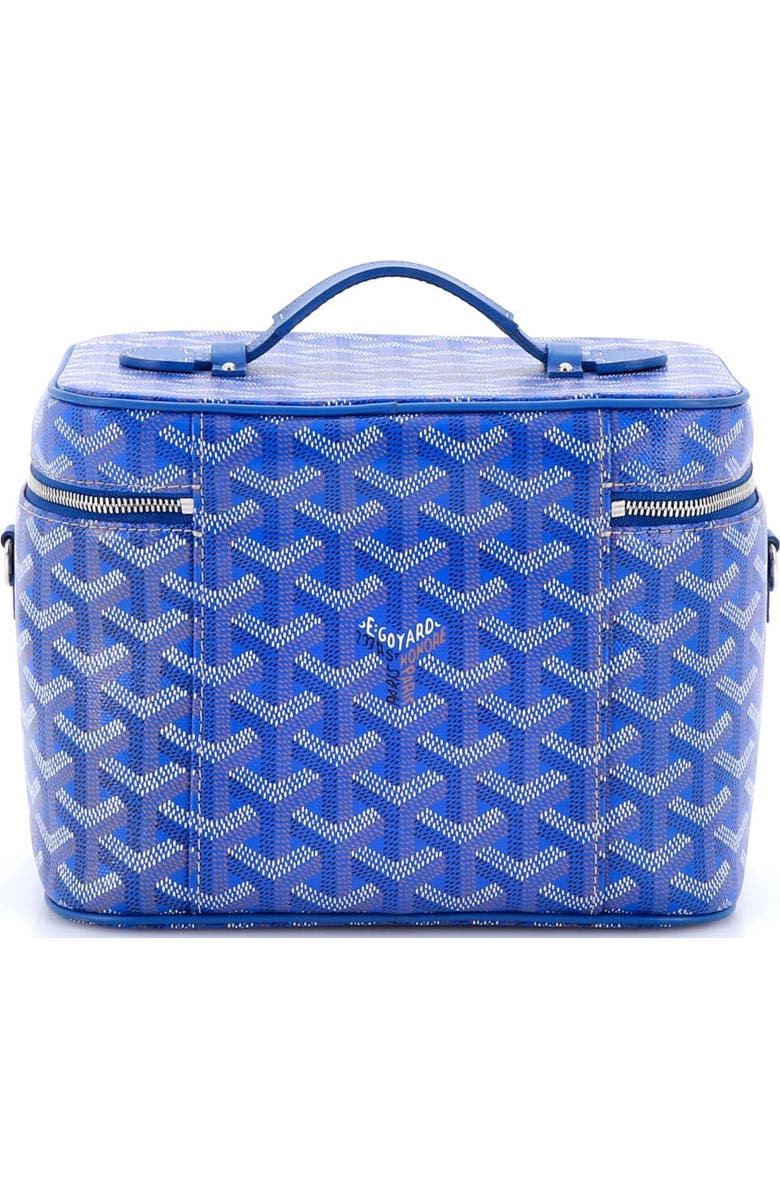 Pre-Owned Goyard Muse Vanity Case Coated Canvas, Alternate, color, Blue