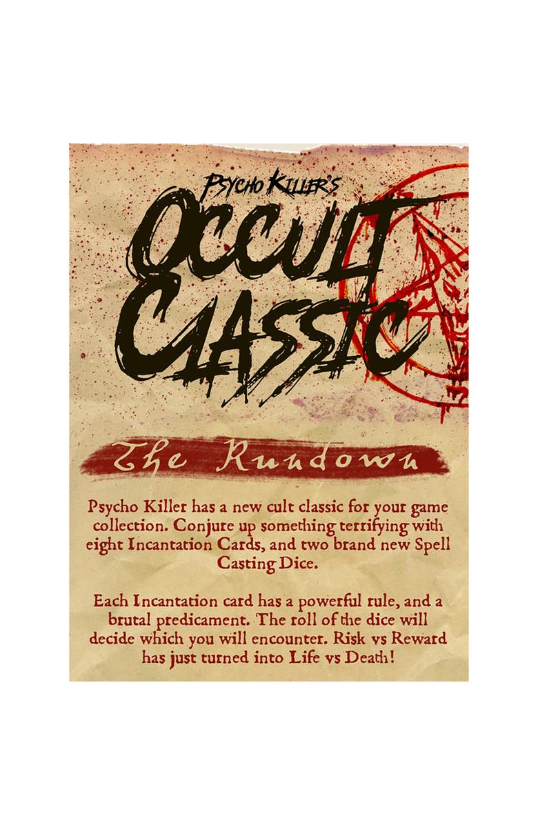 Psycho Killer Occult Classic Expansion Party Card Game, Alternate, color, Red