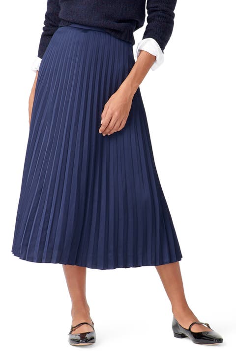 Pleated Midi Skirt