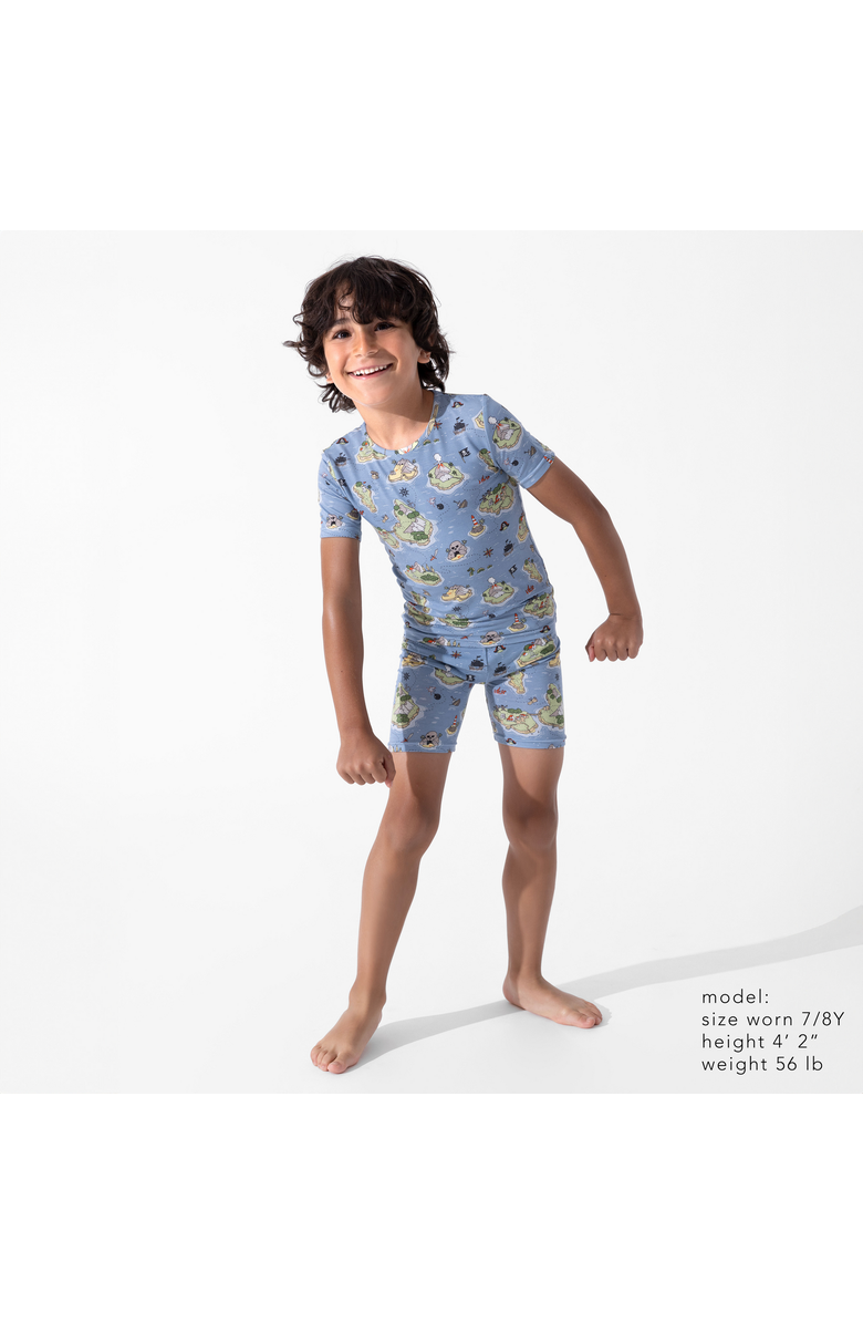 Bellabu Bear Pirate Cove Kids 2-Piece Short Sleeve & Shorts Pajama Set, Alternate, color, Pirate Cove