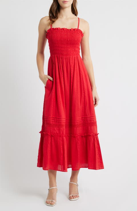 Magnolia Ruffle Trim Maxi Dress
