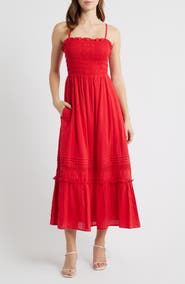 Cleobella Magnolia Ruffle Trim Maxi Dress