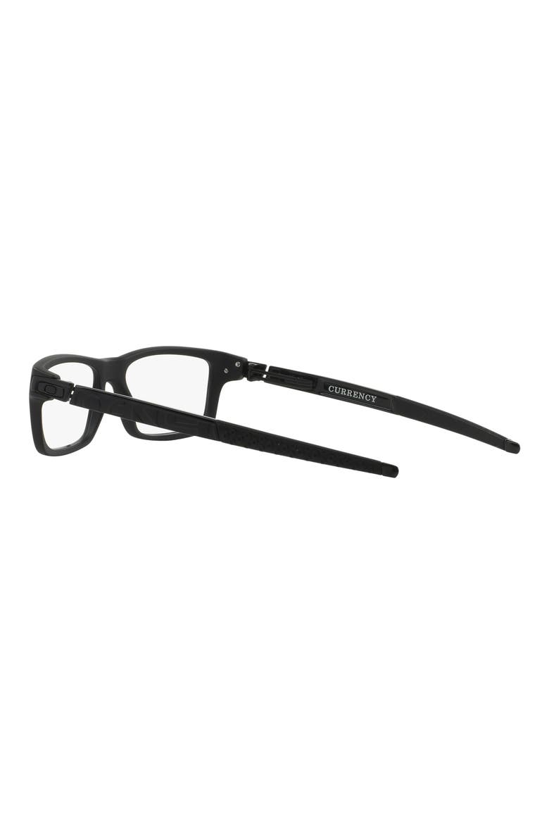 Currency 54mm Square Optical Glasses, Alternate, color, SATIN BLACK