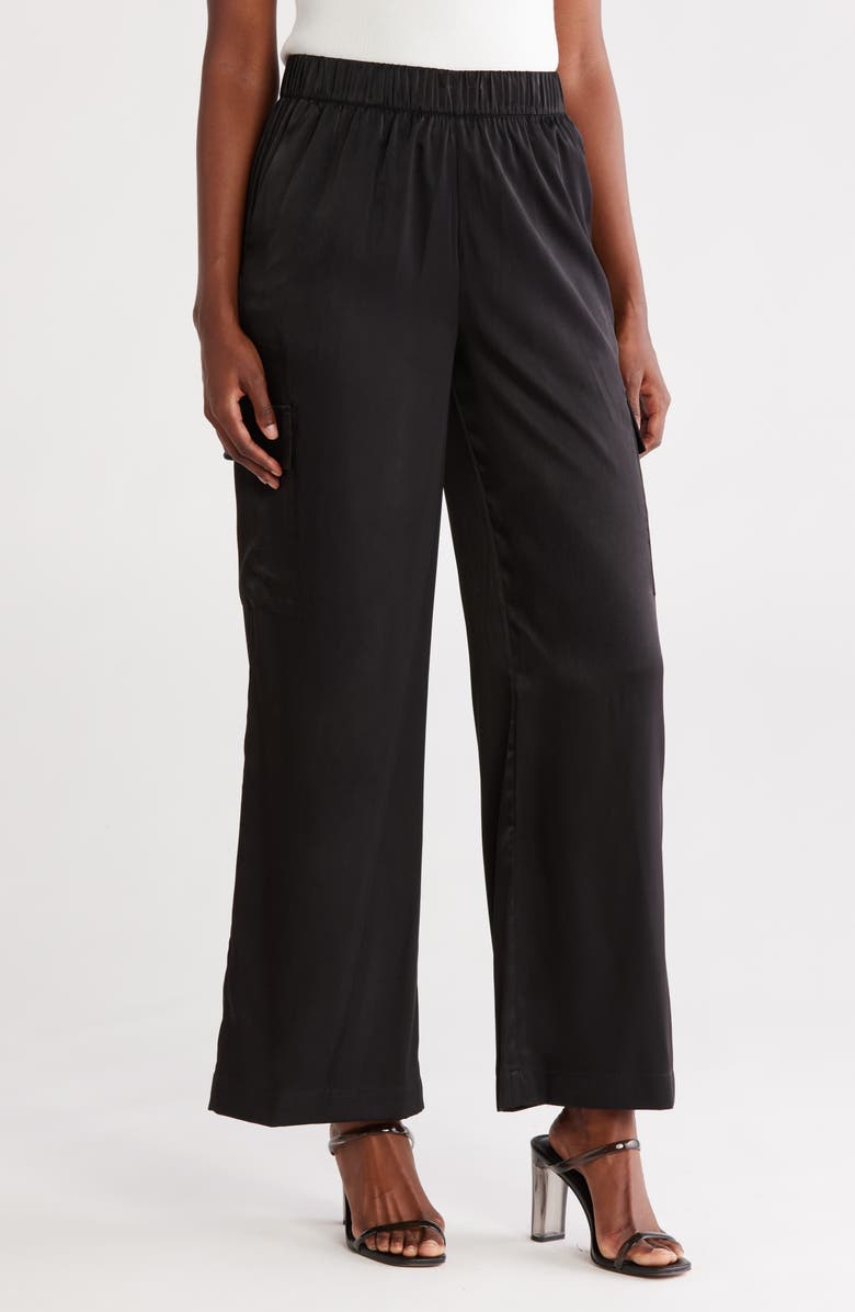 Elie Tahari The Sharon Cargo Pants, Main, color, Noir